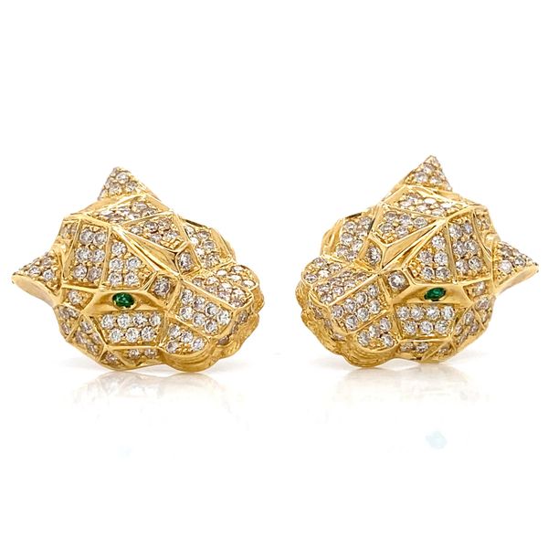 Lady's Natural Diamond Earrings 18 Karat Yellow Gold ED2655-302 - Brax jewelers Brax Jewelers Newport Beach, CA