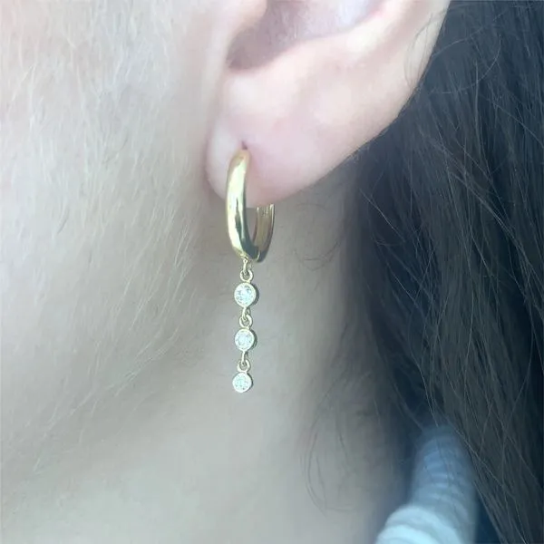 Lady's Natural Diamond Earrings 14 Karat Yellow Gold EDD5811-301 - Brax jewelers Image 2 Brax Jewelers Newport Beach, CA