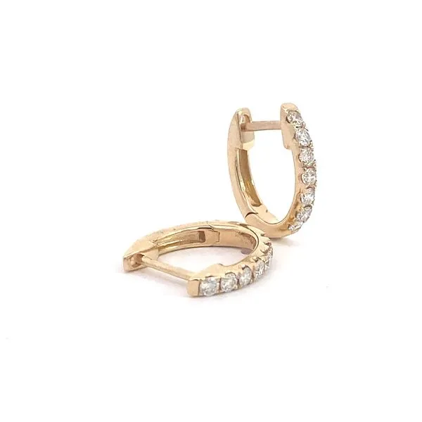 Lady's Natural Diamond Earrings 14 Karat Yellow Gold ED1344B-348 - Brax jewelers Image 4 Brax Jewelers Newport Beach, CA
