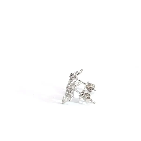 Lady's Natural Diamond Earrings 14 Karat White Gold 51691 - Brax jewelers Image 3 Brax Jewelers Newport Beach, CA