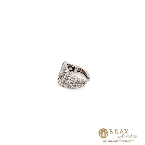 Lady's Natural Diamond Earrings 14 Karat White Gold ED1936-315 - Brax jewelers Image 2 Brax Jewelers Newport Beach, CA