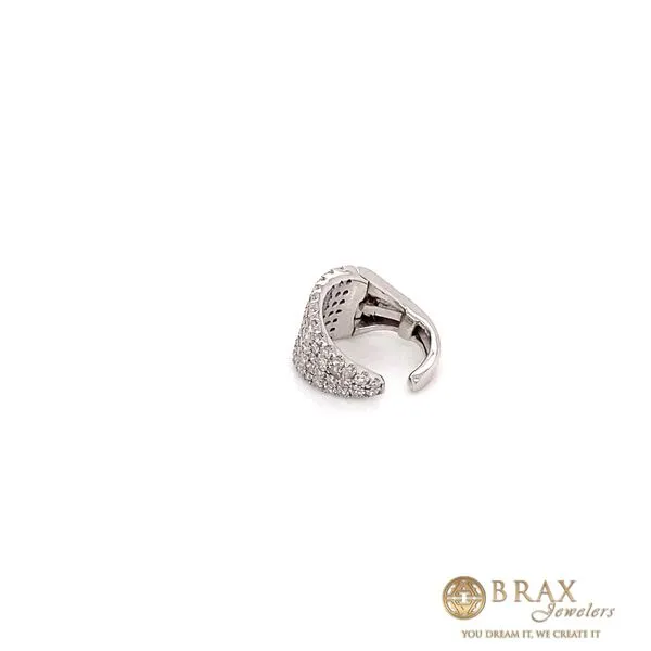 Lady's Natural Diamond Earrings 14 Karat White Gold ED1936-315 - Brax jewelers Image 3 Brax Jewelers Newport Beach, CA