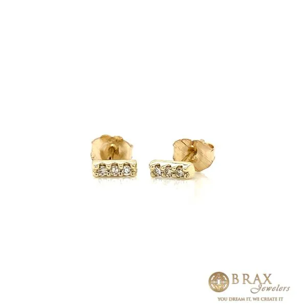 Lady's Natural Diamond Earrings 10 Karat Yellow Gold 648C9TSERYG - Brax jewelers Brax Jewelers Newport Beach, CA