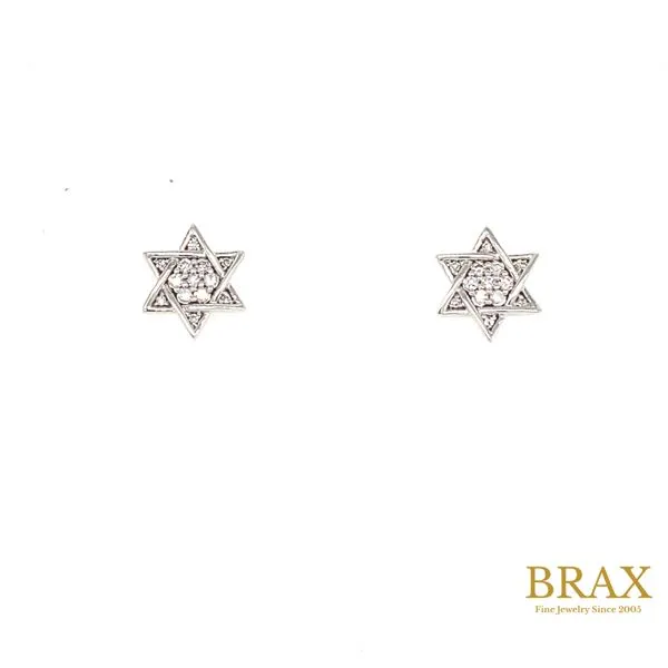 Lady's Natural Diamond Earrings 10 Karat Yellow Gold 648E8TSERWG - Brax jewelers Brax Jewelers Newport Beach, CA