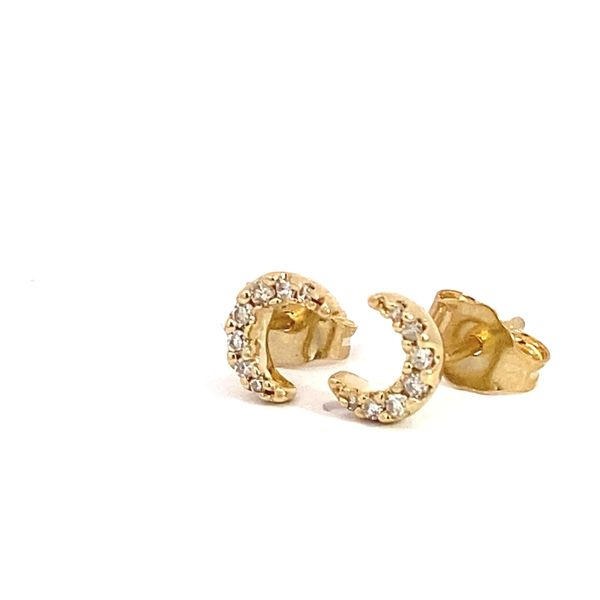 Lady's Natural Diamond Earrings 10 Karat Yellow Gold 642A9TSERYG - Brax jewelers Image 4 Brax Jewelers Newport Beach, CA