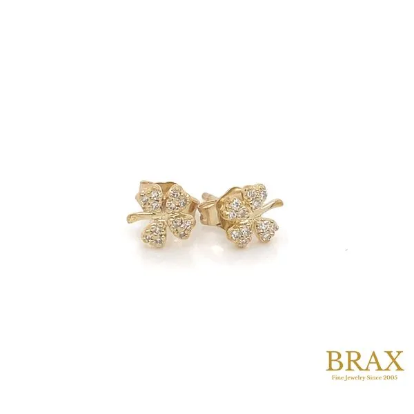 Lady's Stud Natural Diamond Earrings 10 Karat Yellow Gold 644B8TSERYG - Brax jewelers Brax Jewelers Newport Beach, CA