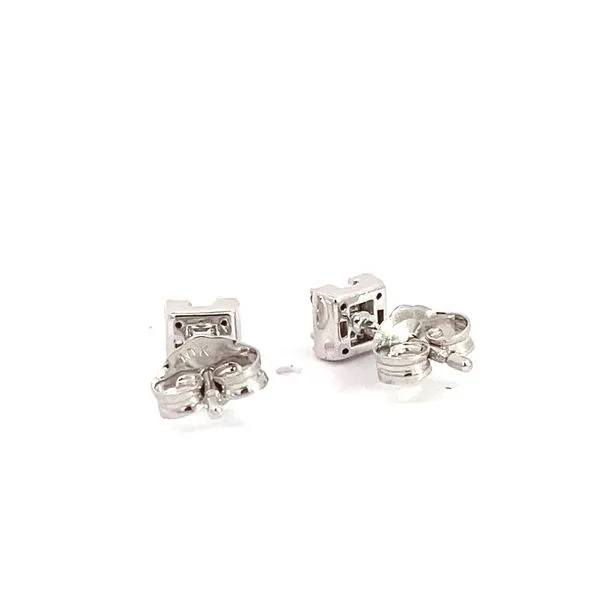 Lady's Stud Natural Diamond Earrings 10 Karat White Gold 642B8TGERWG - Brax jewelers Image 4 Brax Jewelers Newport Beach, CA