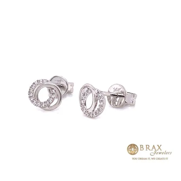 Lady's Natural Diamond Earrings 14 Karat White Gold SC55009821 - Brax jewelers Brax Jewelers Newport Beach, CA