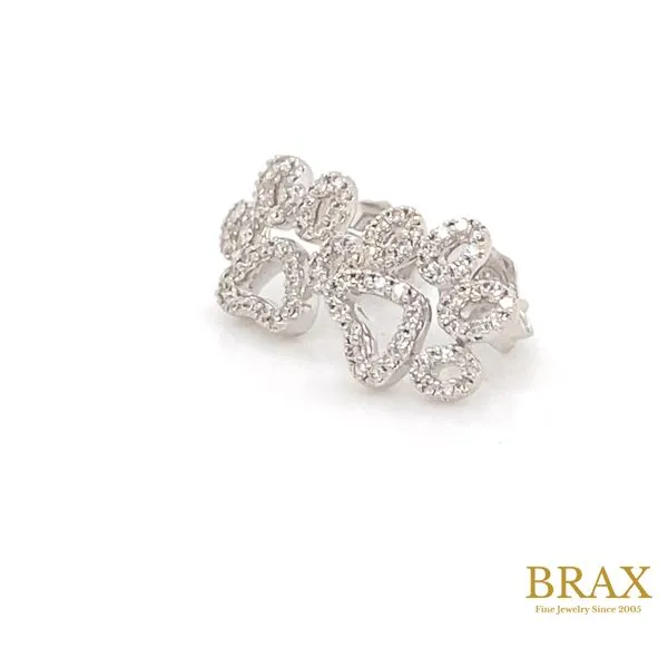 Lady's Natural Diamond Earrings 10 Karat White Gold 649D6TSERWG - Brax jewelers Image 3 Brax Jewelers Newport Beach, CA