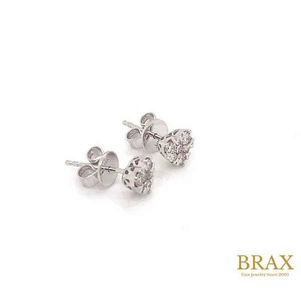 Lady's Natural Diamond Earrings 14 Karat White Gold 99415FGERWG - Brax jewelers Image 2 Brax Jewelers Newport Beach, CA