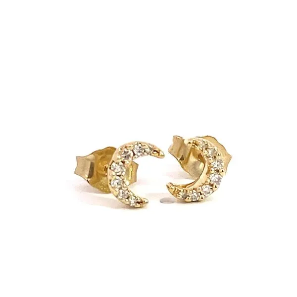 Lady's Natural Diamond Earrings 10 Karat Yellow Gold 642A9TSERYG - Brax jewelers Brax Jewelers Newport Beach, CA
