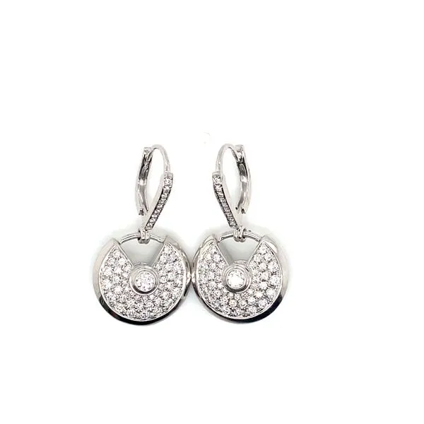 Lady's Natural Diamond Earrings 18 Karat White Gold e79085 - Brax jewelers Brax Jewelers Newport Beach, CA