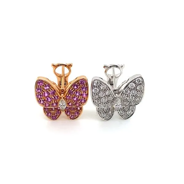 Lady's Natural Diamond Earrings 18 Karat White Gold E83531 - Brax jewelers Brax Jewelers Newport Beach, CA