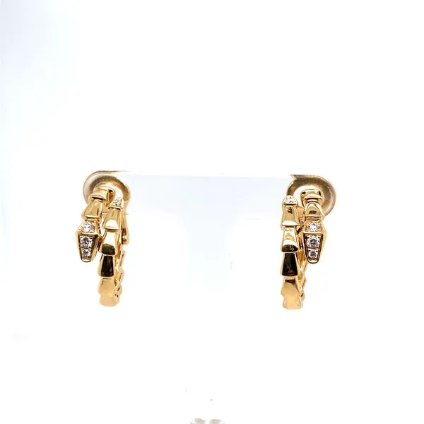 Lady's Natural Diamond Earrings 18 Karat Yellow Gold e84641 - Brax jewelers Brax Jewelers Newport Beach, CA