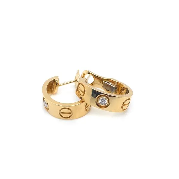 Lady's Natural Diamond Earrings 18 Karat Yellow Gold E84174 - Brax jewelers Brax Jewelers Newport Beach, CA