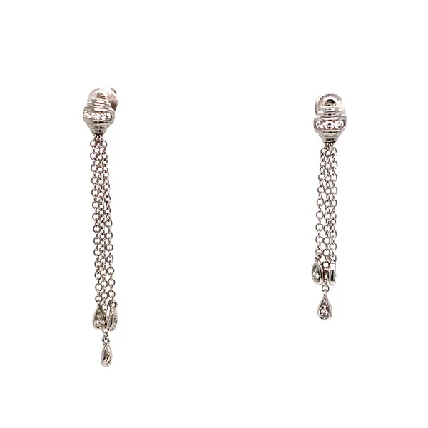 Lady's Natural Diamond Earrings 14 Karat White Gold e88802 - Brax jewelers Brax Jewelers Newport Beach, CA