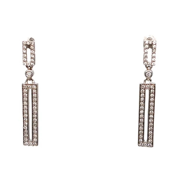 Lady's Natural Diamond Earrings 14 Karat White Gold e74900 - Brax jewelers Brax Jewelers Newport Beach, CA