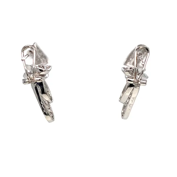 Lady's Natural Diamond Earrings 14 Karat White Gold e22717 - Brax jewelers Image 2 Brax Jewelers Newport Beach, CA