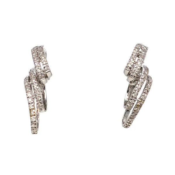 Lady's Natural Diamond Earrings 14 Karat White Gold e22717 - Brax jewelers Brax Jewelers Newport Beach, CA