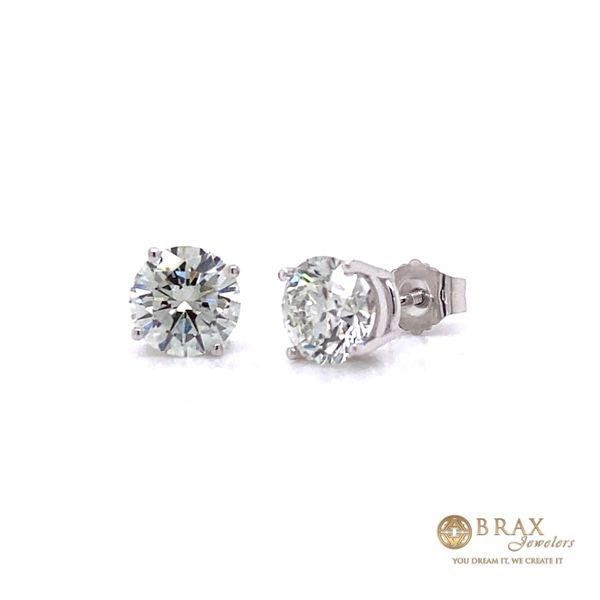 14K White Gold 2.00Ct Lab Diamond Earrings Brax Jewelers Newport Beach, CA