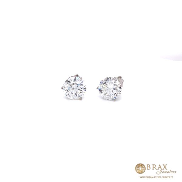 14K White Gold 6.00Ct Lab Diamond Earrings Brax Jewelers Newport Beach, CA