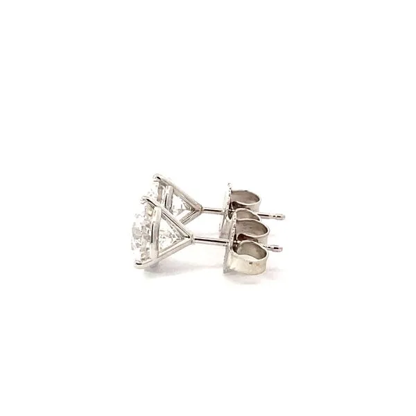 3.00 Lab Grown Diamond Earrings 14 Karat White Gold LGD-MRTRD300WGW3 - Brax jewelers Image 2 Brax Jewelers Newport Beach, CA