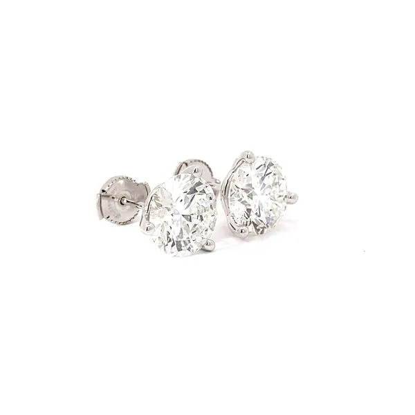 6.29 Lab Grown Diamond Earrings 14 Karat White Gold LGTXE07067R600GW63 - Brax jewelers Image 2 Brax Jewelers Newport Beach, CA