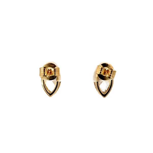 14 Karat Yellow Gold Stud Lab Grown Diamond Earrings. With 2, 2.05Tw Marquise Lab Grown Diamonds Image 2 Brax Jewelers Newport Beach, CA