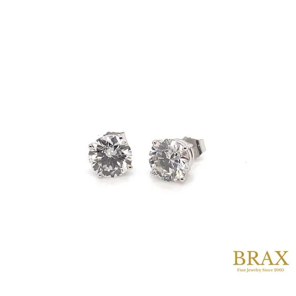 1.50 Stud Lab Grown Diamond Earrings 14 Karat White Gold ECOJWL3043 - Brax jewelers Brax Jewelers Newport Beach, CA