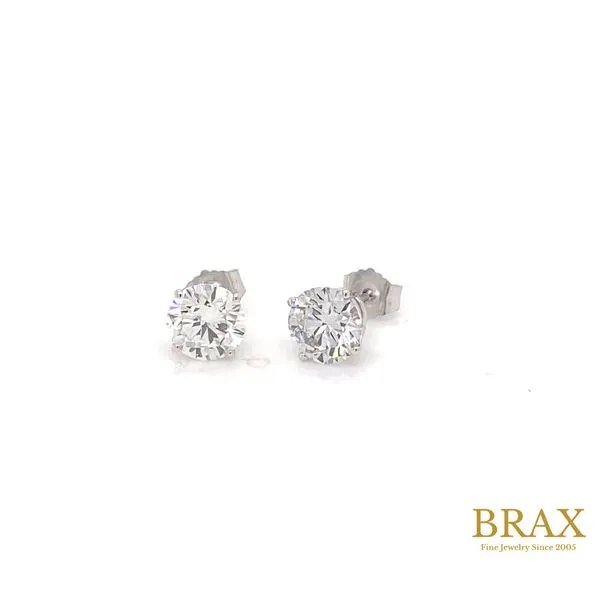 1.07 Stud Lab Grown Diamond Earrings 14 Karat White Gold ECOJWL3525 - Brax jewelers Brax Jewelers Newport Beach, CA
