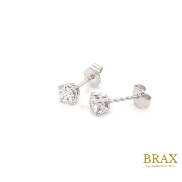 0.24 Stud Lab Grown Diamond Earrings 14 Karat White Gold ECOJWL3590 - Brax jewelers Image 3 Brax Jewelers Newport Beach, CA