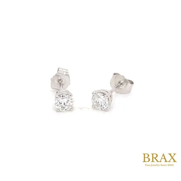 0.24 Stud Lab Grown Diamond Earrings 14 Karat White Gold ECOJWL3590 - Brax jewelers Brax Jewelers Newport Beach, CA