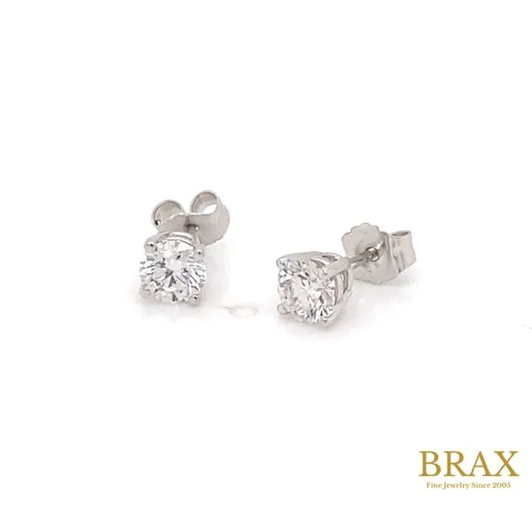 0.38 Stud Lab Grown Diamond Earrings 14 Karat White Gold ECOJWL781 - Brax jewelers Brax Jewelers Newport Beach, CA