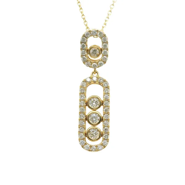 Diamond Pendant in 18 Karat Yellow Gold with 0.66TW Round Diamonds - Brax Jewelers Brax Jewelers Newport Beach, CA