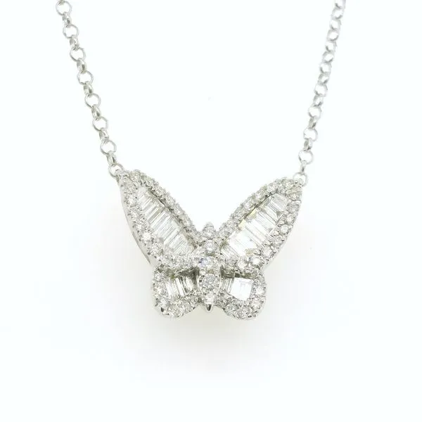 Lady's Diamond Necklaces 14 Karat White Gold SDB2433-303 - Brax jewelers Brax Jewelers Newport Beach, CA