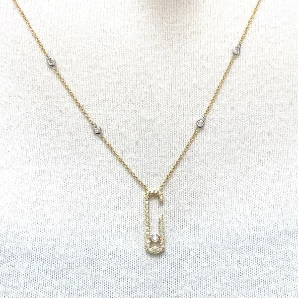 Lady's Diamond Necklaces 18 Karat Yellow Gold ND0351-303 - Brax jewelers Image 2 Brax Jewelers Newport Beach, CA
