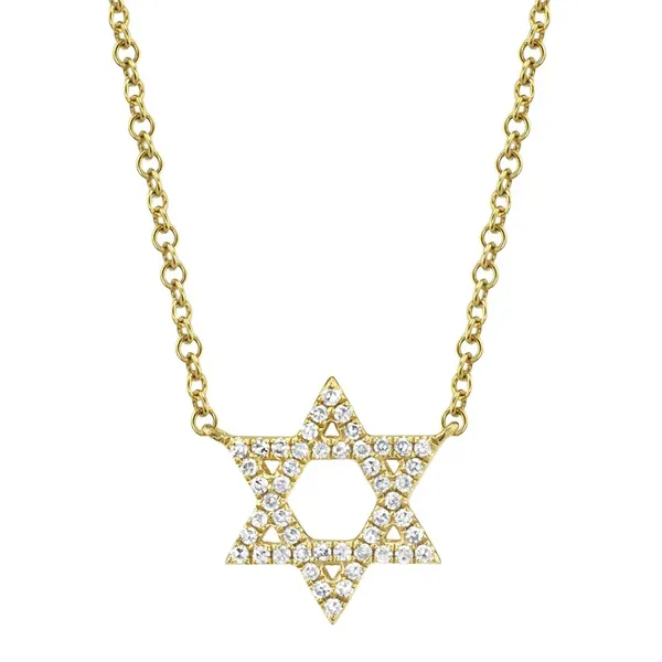 Lady's Star Of David Diamond Necklaces 14 Karat Yellow Gold SC55005242 - Brax jewelers Brax Jewelers Newport Beach, CA