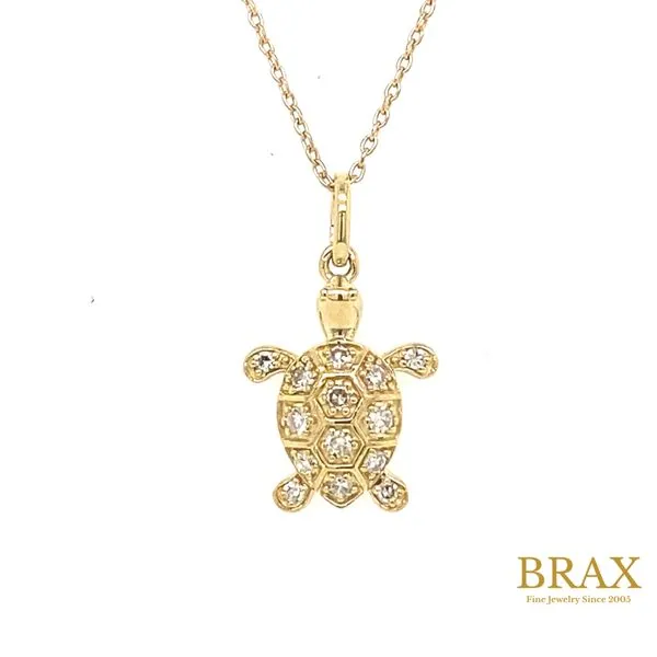 Lady's Diamond Necklaces 10 Karat Yellow Gold 647H8TSPDYG - Brax jewelers Brax Jewelers Newport Beach, CA