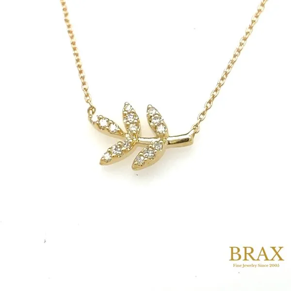 Lady's Diamond Necklaces 10 Karat Yellow Gold 648B8TSPDYG - Brax jewelers Brax Jewelers Newport Beach, CA