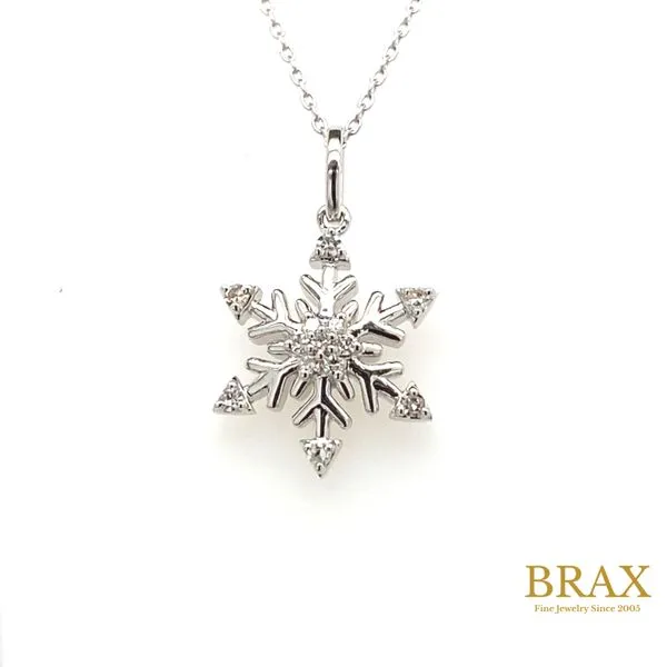 Lady's Diamond Necklaces 10 Karat White Gold 649L8TSPDWG - Brax jewelers Brax Jewelers Newport Beach, CA