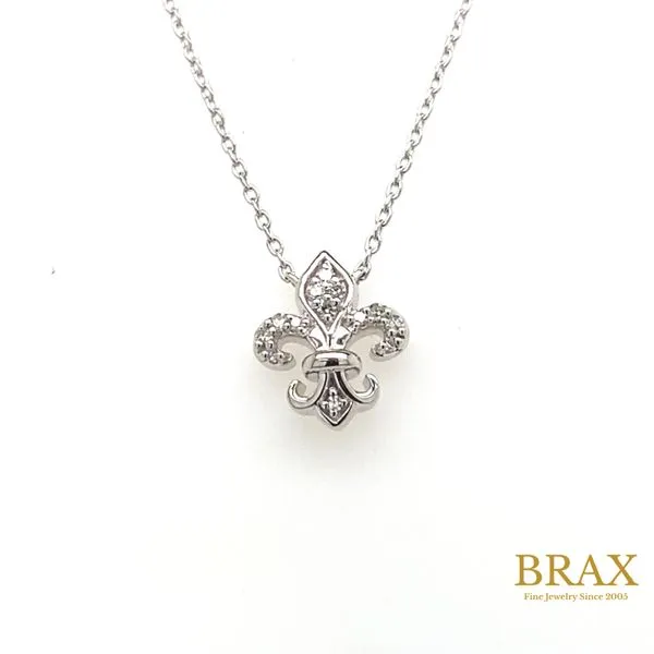 Lady's Diamond Necklaces 10 Karat White Gold 644C9TSPDWG - Brax jewelers Brax Jewelers Newport Beach, CA