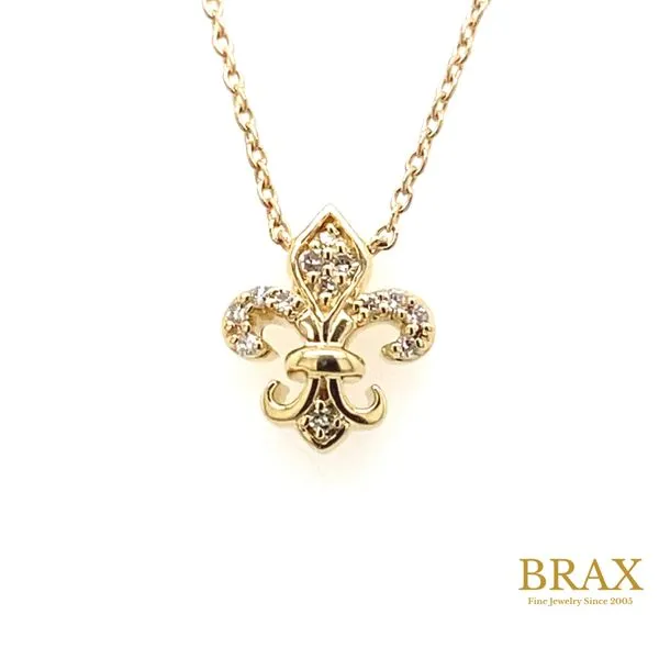 Lady's Diamond Necklaces 10 Karat Yellow Gold 644C9TSPYG - Brax jewelers Brax Jewelers Newport Beach, CA
