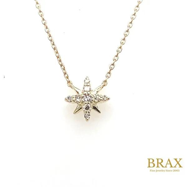 Lady's Diamond Necklaces 10 Karat Yellow Gold 642C9TSPDYG - Brax jewelers Brax Jewelers Newport Beach, CA