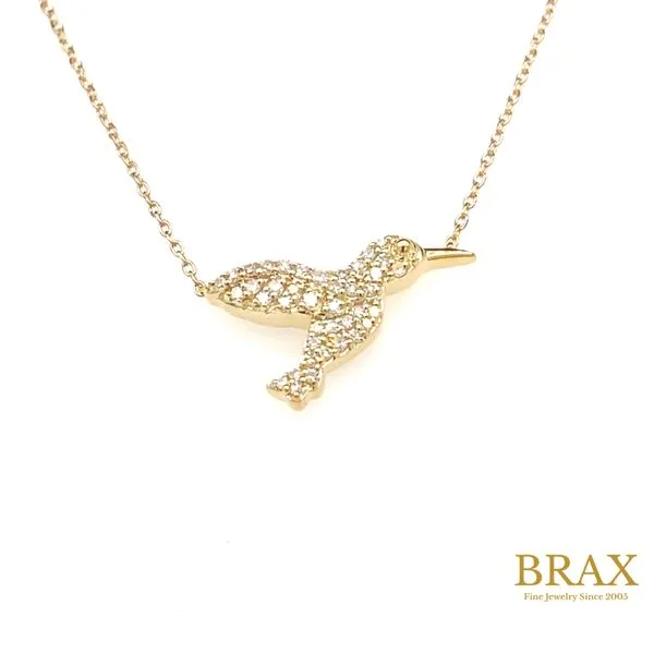 Lady's Diamond Necklaces 10 Karat Yellow Gold 645L8TSPDYG - Brax jewelers Brax Jewelers Newport Beach, CA