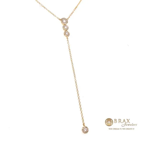 Lady's Lariat Diamond Necklaces 14 Karat Yellow Gold SC55002607 - Brax jewelers Image 2 Brax Jewelers Newport Beach, CA