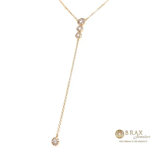 Lady's Lariat Diamond Necklaces 14 Karat Yellow Gold SC55002607 - Brax jewelers Image 3 Brax Jewelers Newport Beach, CA