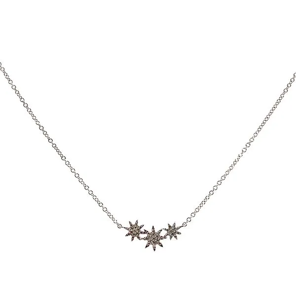 Lady's Star Diamond Necklaces 14 Karat White Gold sc55006109 - Brax jewelers Brax Jewelers Newport Beach, CA