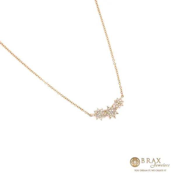 14K Yellow Gold Star Necklace Image 2 Brax Jewelers Newport Beach, CA