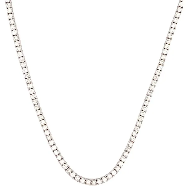 Lady's 14 Karat White Gold Diamond Necklace With 7.75Tw Round Diamonds Brax Jewelers Newport Beach, CA