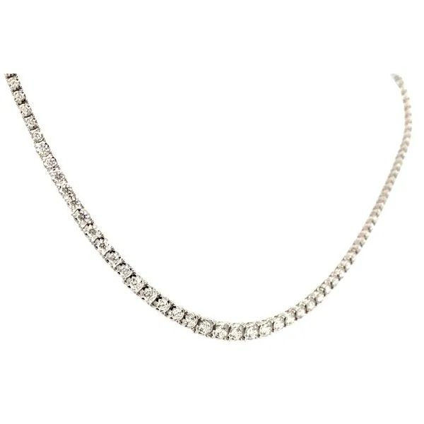 Lady's 14 Karat White Gold Diamond Tennis Necklace With 2.49Tw Round Diamonds SC55005140V7 - Brax jewelers Image 3 Brax Jewelers Newport Beach, CA